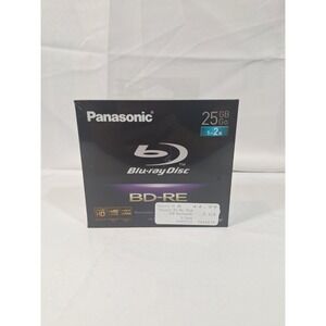 Panasonic BD-RE 25GB Blu-Ray Rewritable Disc 3-pack - New, Sealed Full HD